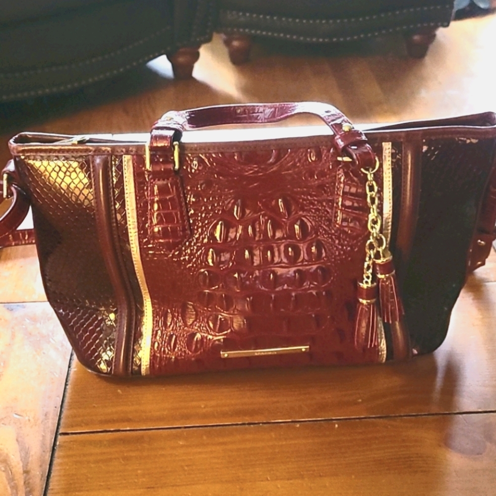 Rich Burgundy Brahmin Handbag